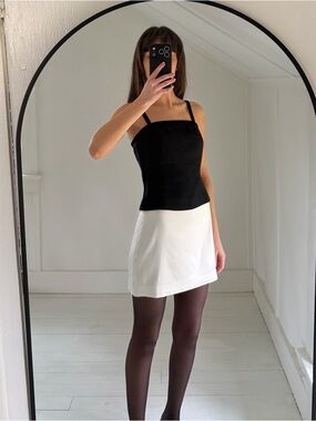 Ann Taylor Loft Vintage 90s Wool Velvet Trim Bustier Top NWT Size 2P Retail $69